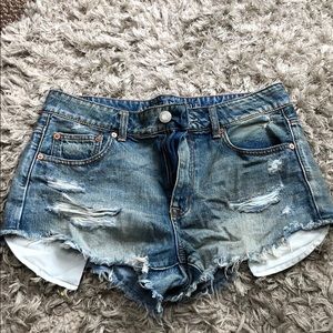 American eagle jean shorts